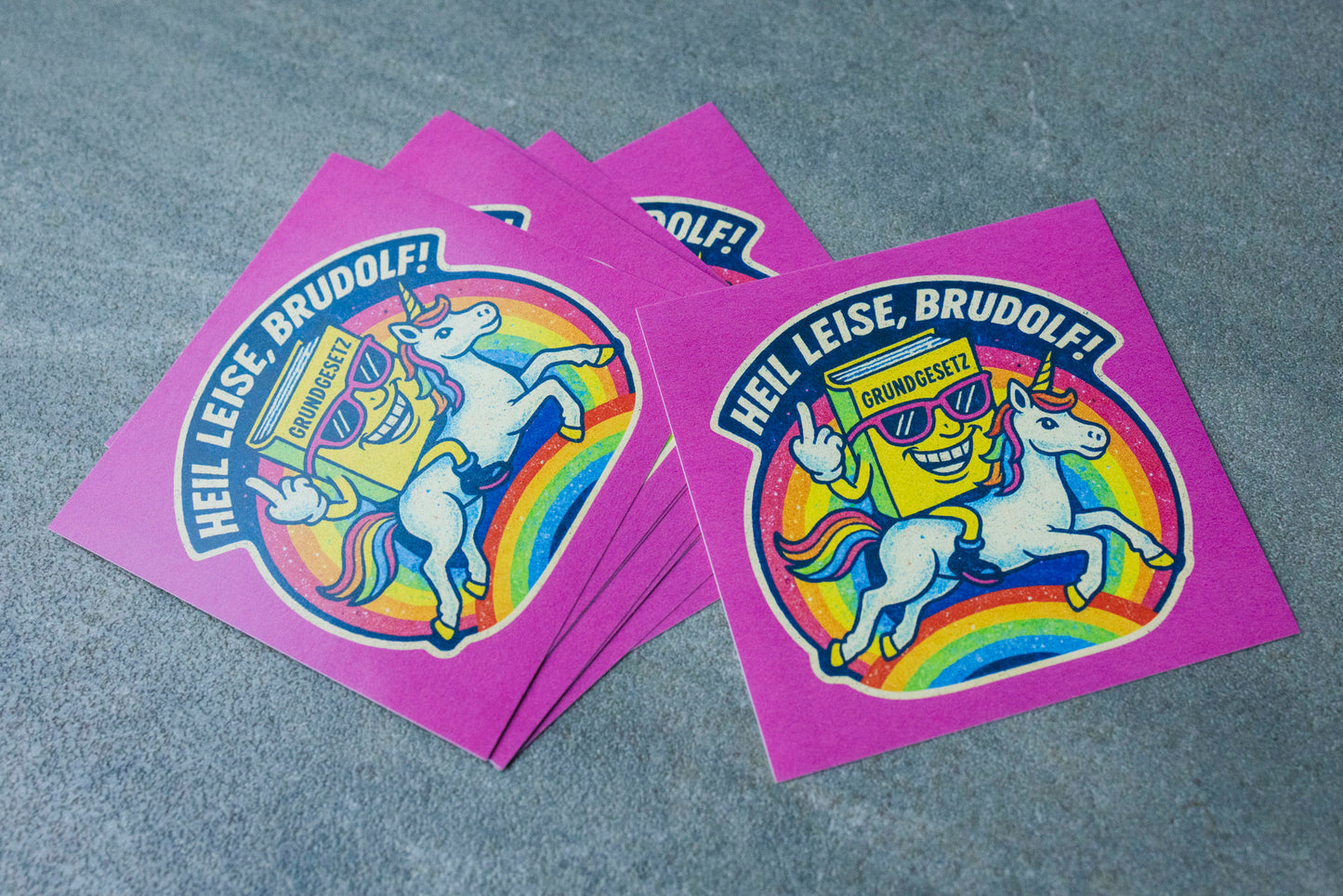 Sticker "Heil leise, Brudolf!" (25/50/100 Stk.)
