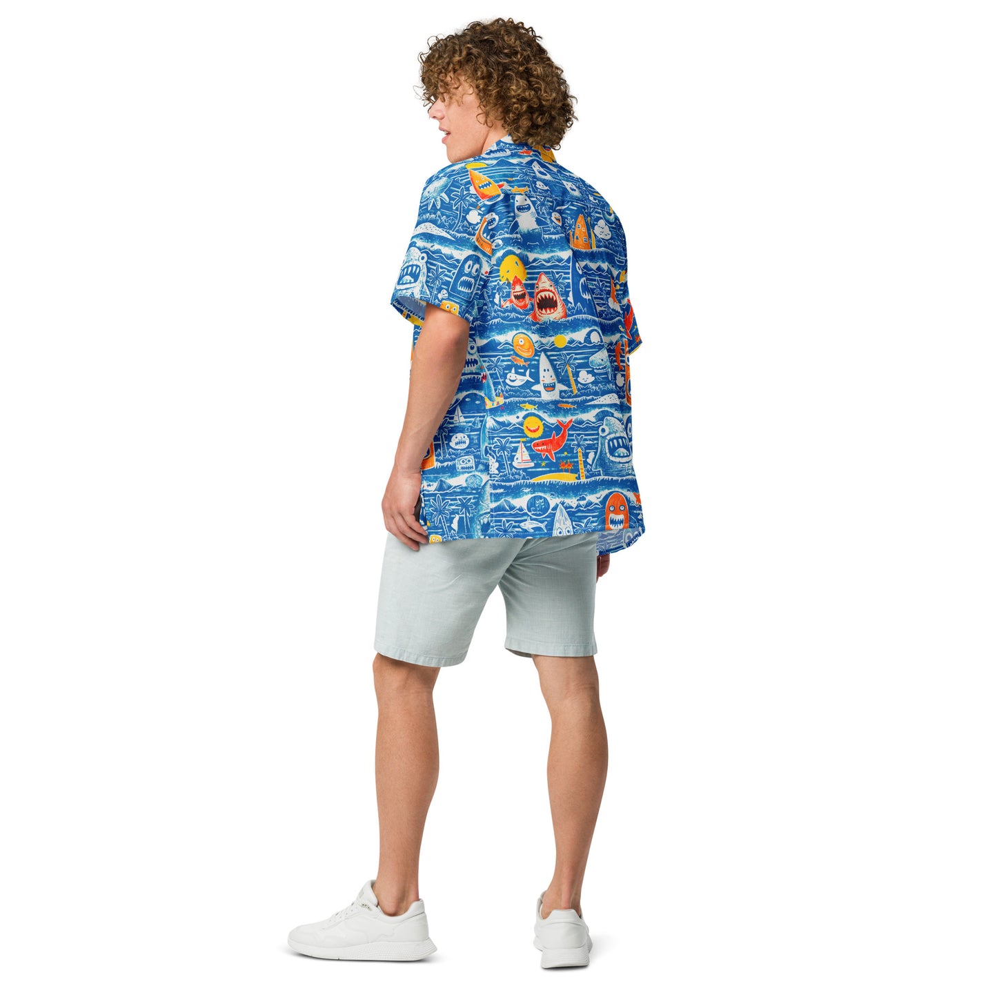 "Crazy Beach!" #4 - Unisex-Hemd mit Knöpfen