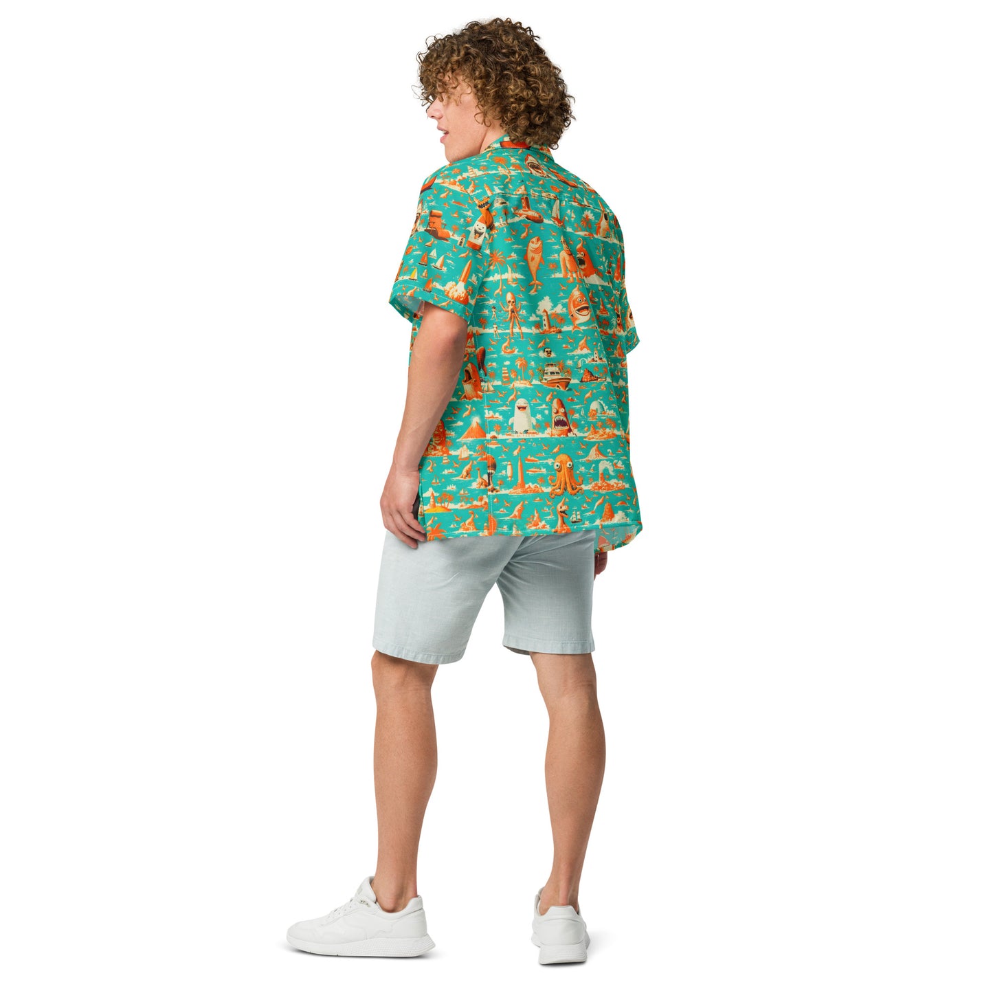 "Crazy Beach!" #5 - Unisex-Hemd mit Knöpfen