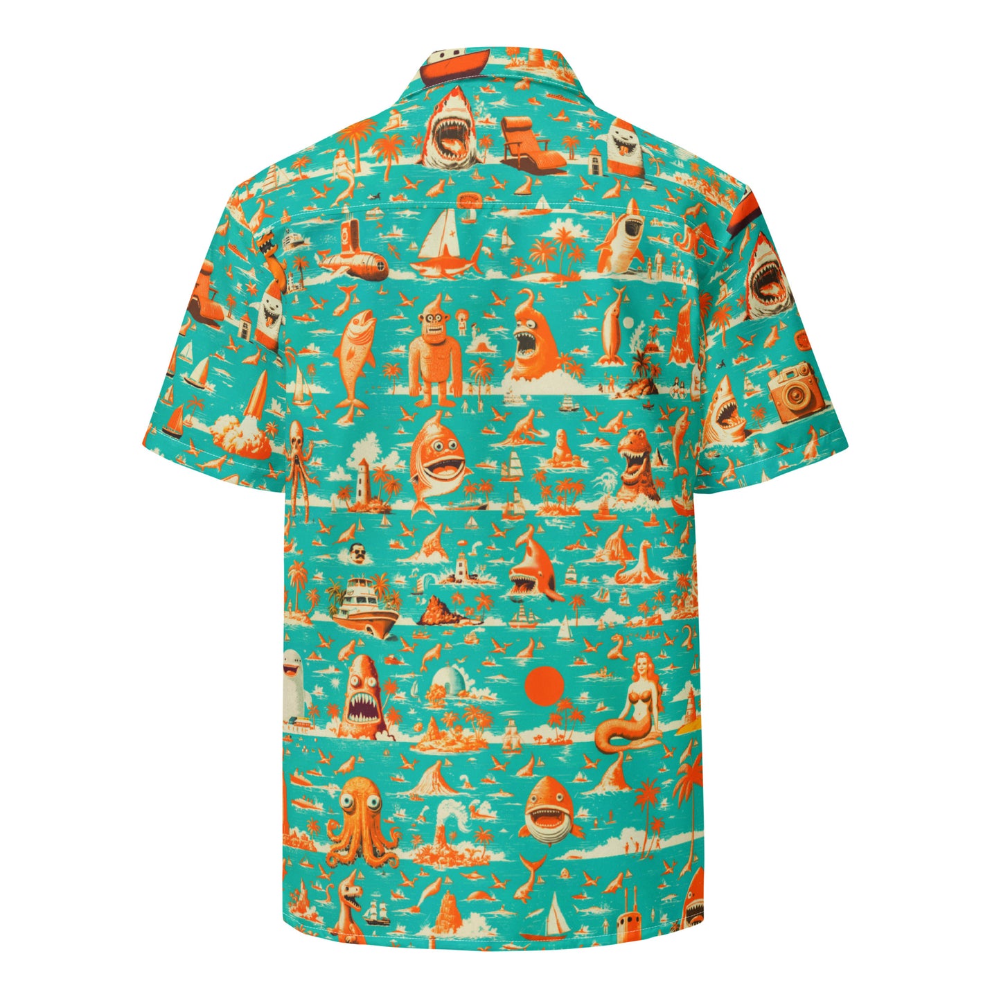 "Crazy Beach!" #5 - Unisex-Hemd mit Knöpfen