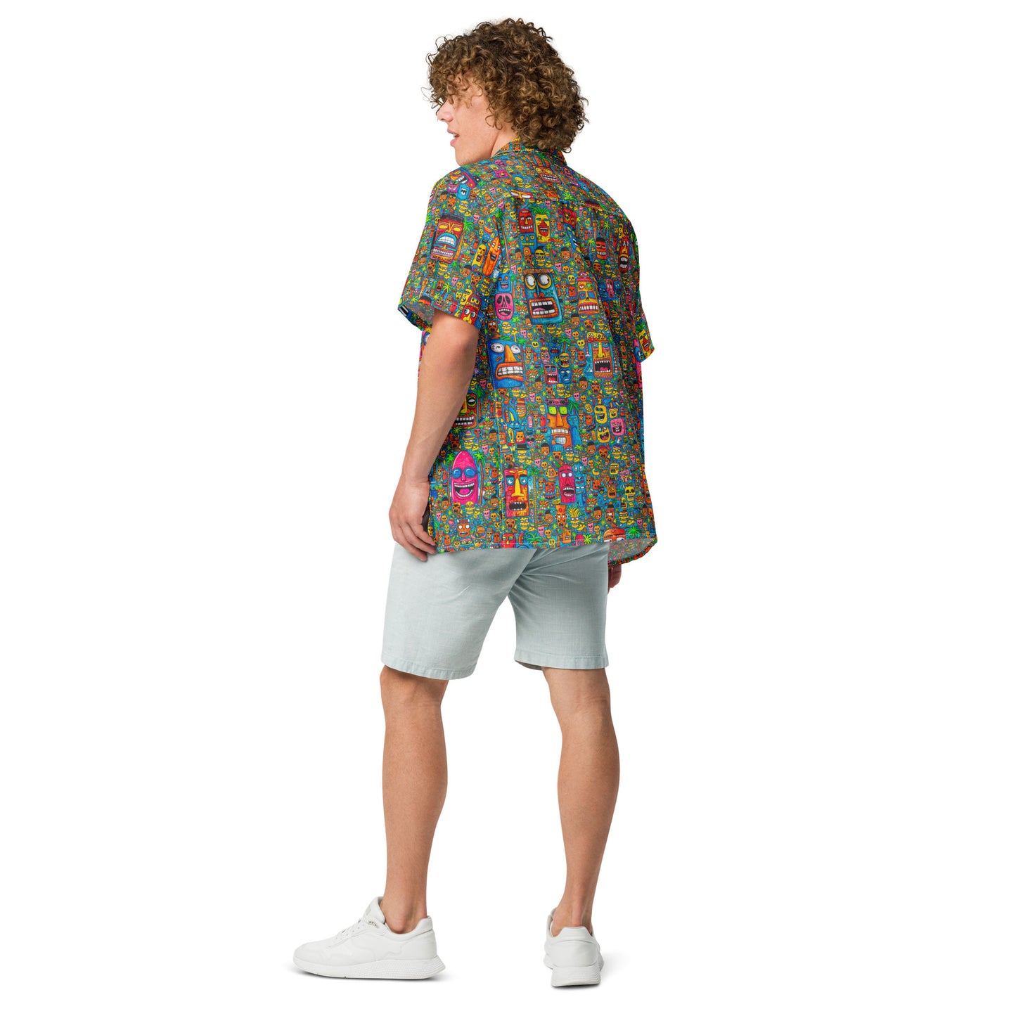 "Tiki-Madness!" #1 - Unisex-Hemd mit Knöpfen