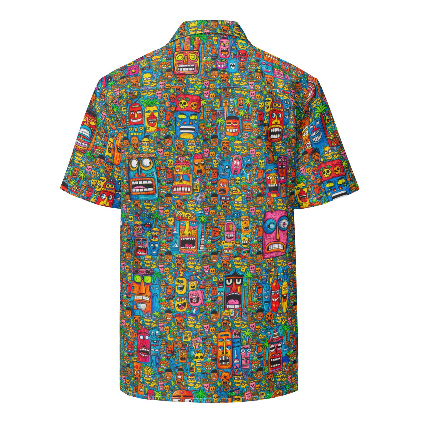 "Tiki-Madness!" #1 - Unisex-Hemd mit Knöpfen