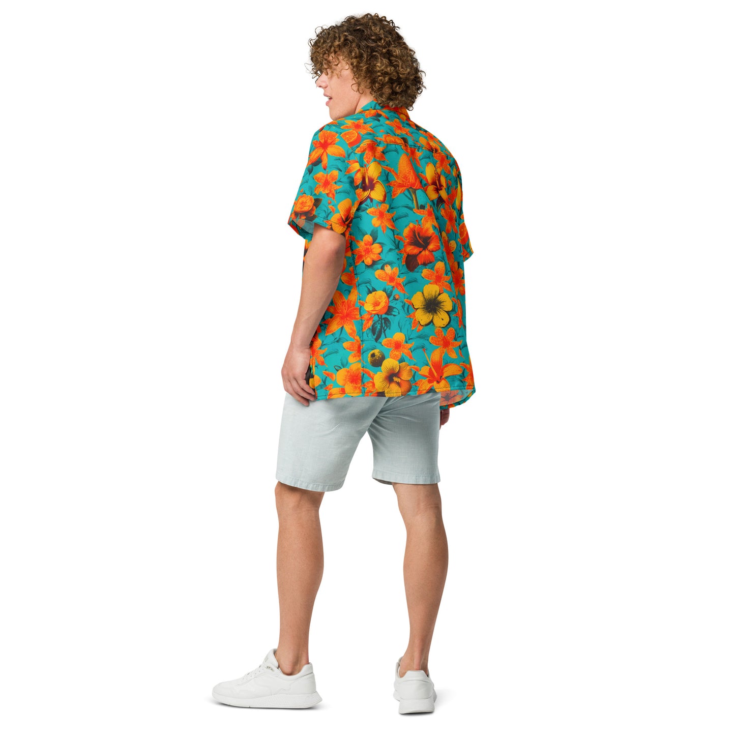 "Floral Classic" #1 - Unisex-Hemd mit Knöpfen