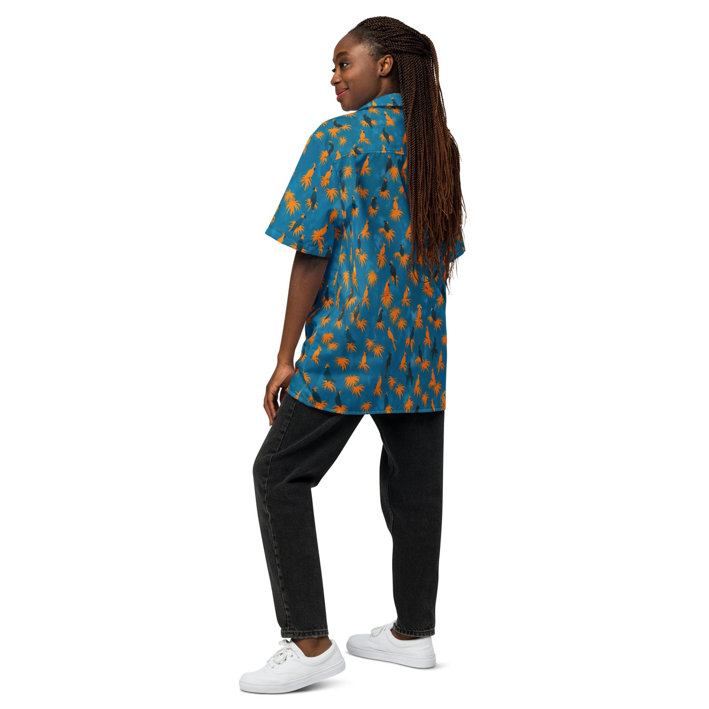 "Kakadu" #1 - Unisex-Hemd mit Knöpfen