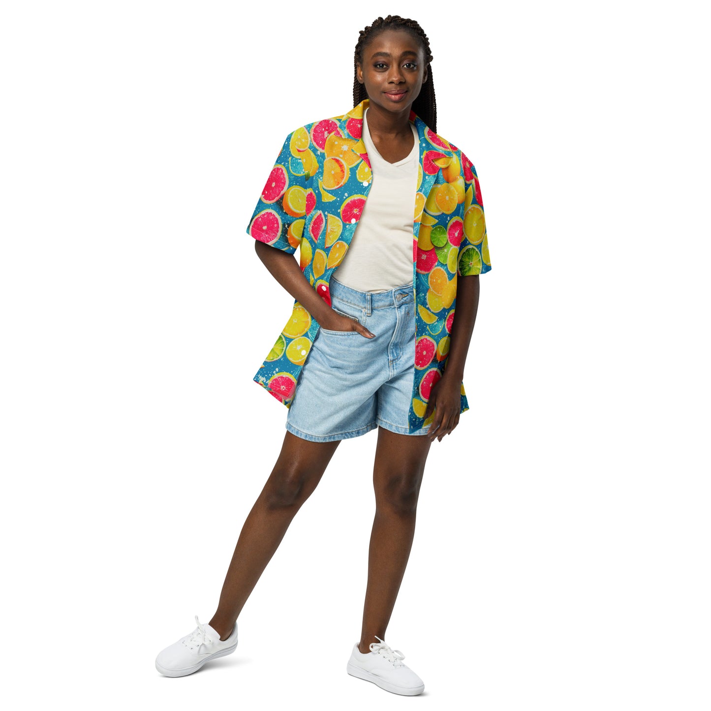"Fresh Fruits!" #1 - Unisex-Hemd mit Knöpfen - Ultra Fresh Edition