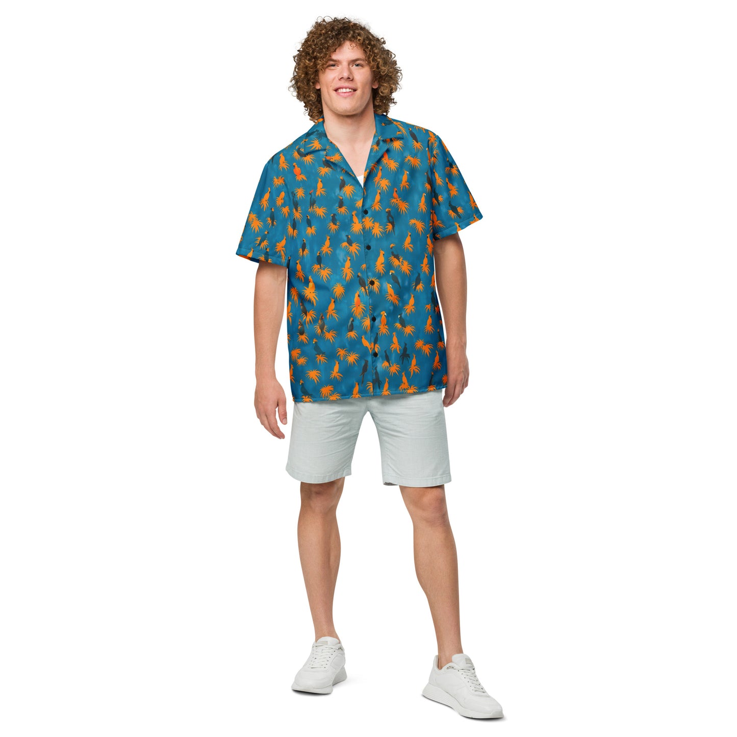 "Kakadu" #1 - Unisex-Hemd mit Knöpfen