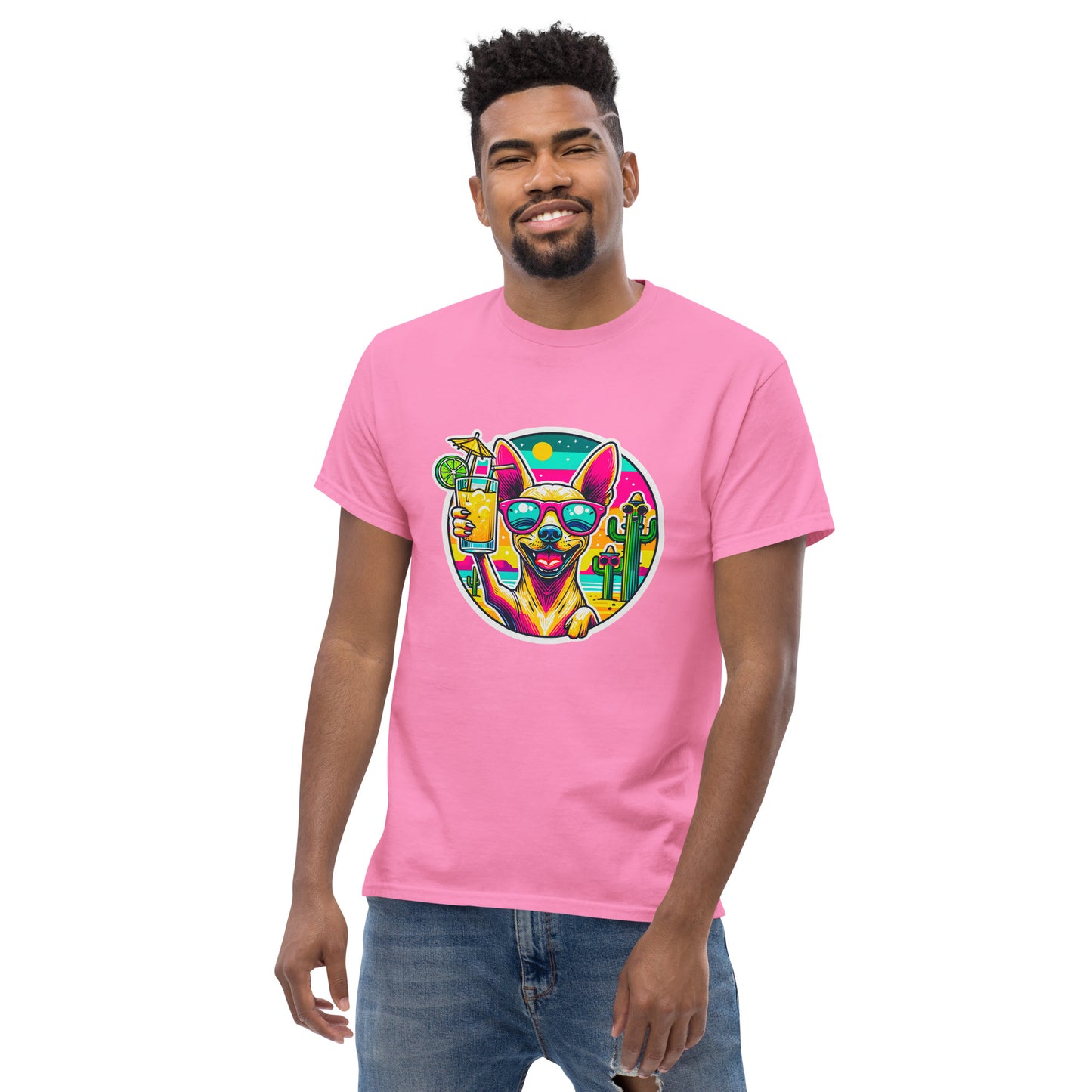 "Dogs On Vacation"-Kollektion - Mexican Hairless Dog - Klassisches Unisex-T-Shirt - 13 verschiedene Farben
