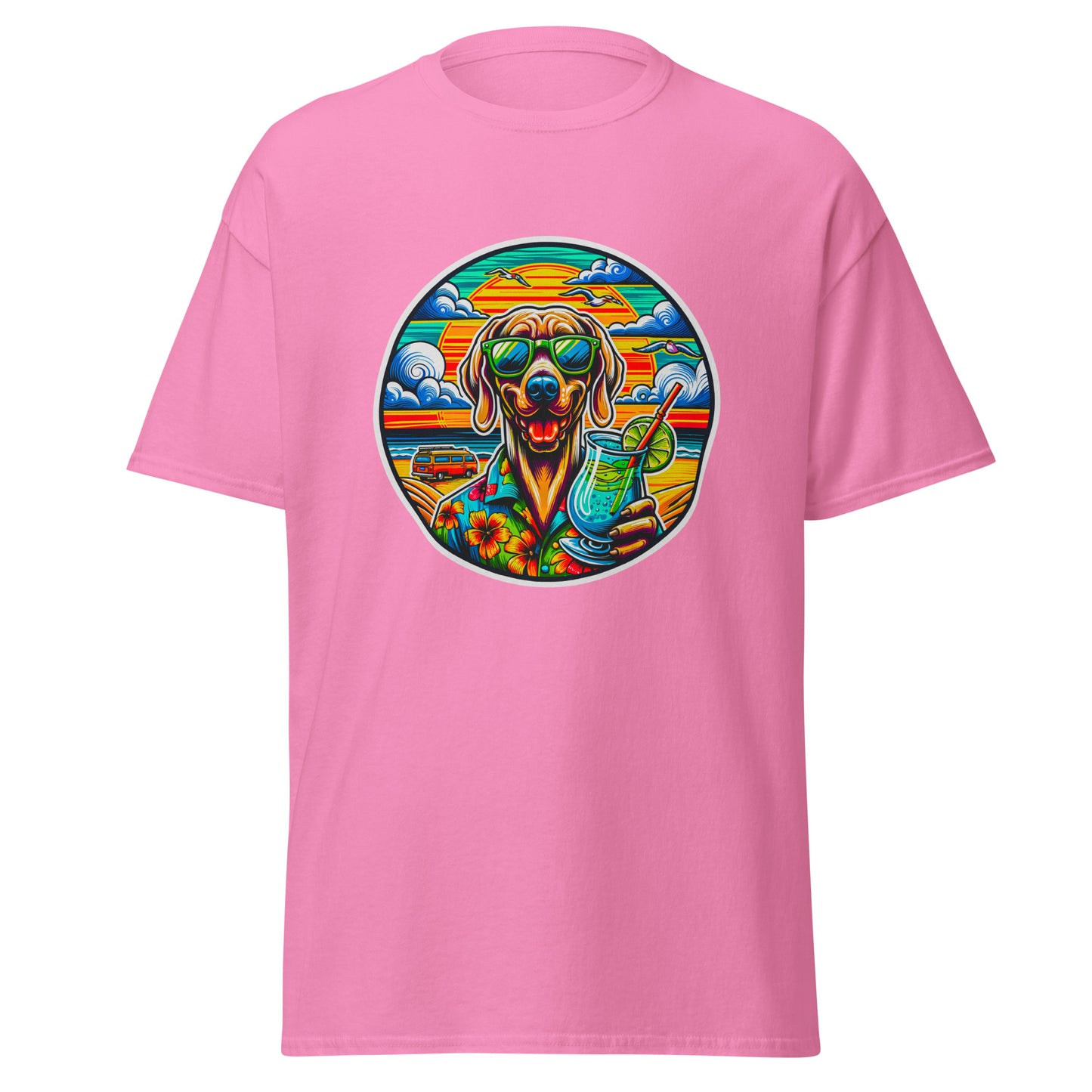 "Dogs On Vacation"-Kollektion - Weimeraner - Klassisches Unisex T-Shirt