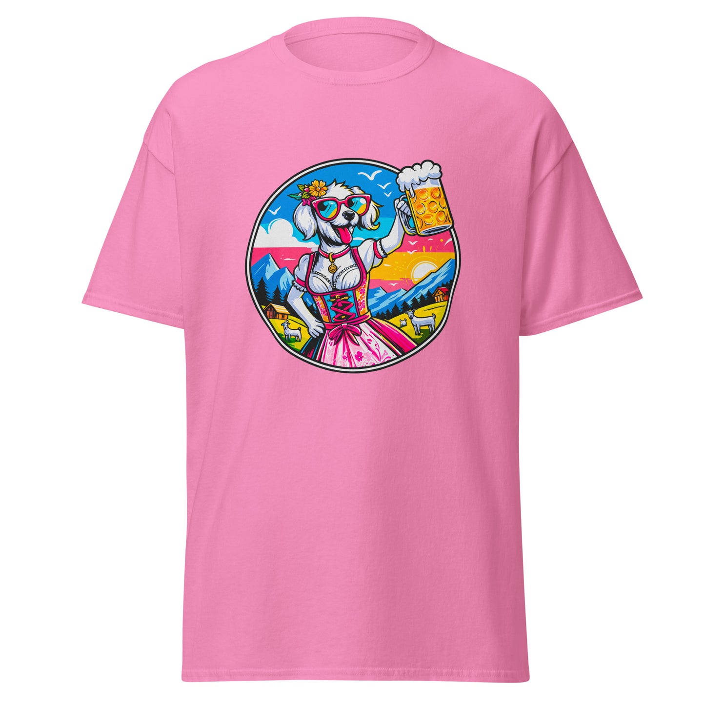 "Dogs On Vacation"-Kollektion - White Havaneser (female) - Klassisches Unisex-T-Shirt - 13 verschiedene Farben