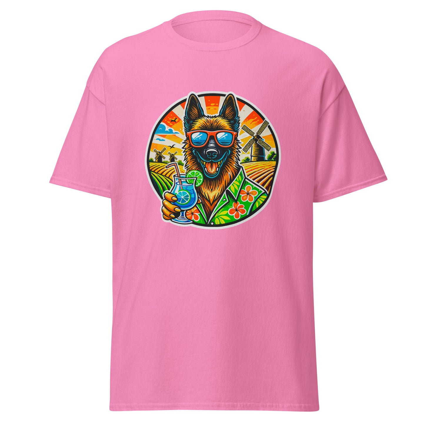 "Dogs On Vacation"-Kollektion - Dutch Shepherd - Klassisches Unisex-T-Shirt - 13 verschiedene Farben