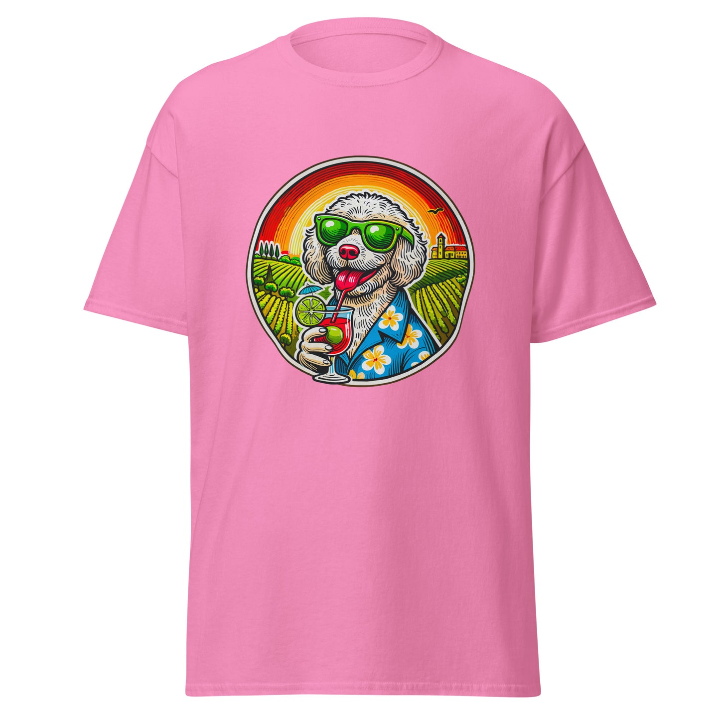 "Dogs On Vacation"-Kollektion - Lagotto Romagnolo - Klassisches Unisex-T-Shirt - 13 verschiedene Farben