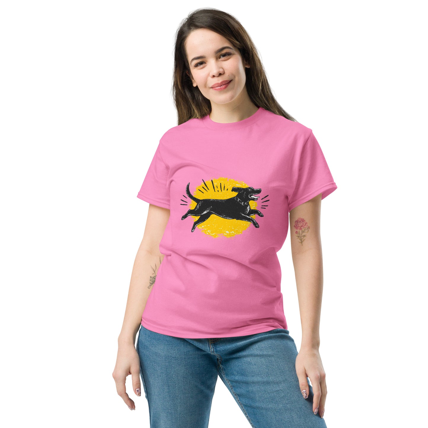 "YELLOW!" - Running Lab - Klassisches Unisex T-Shirt - in 4 Farben