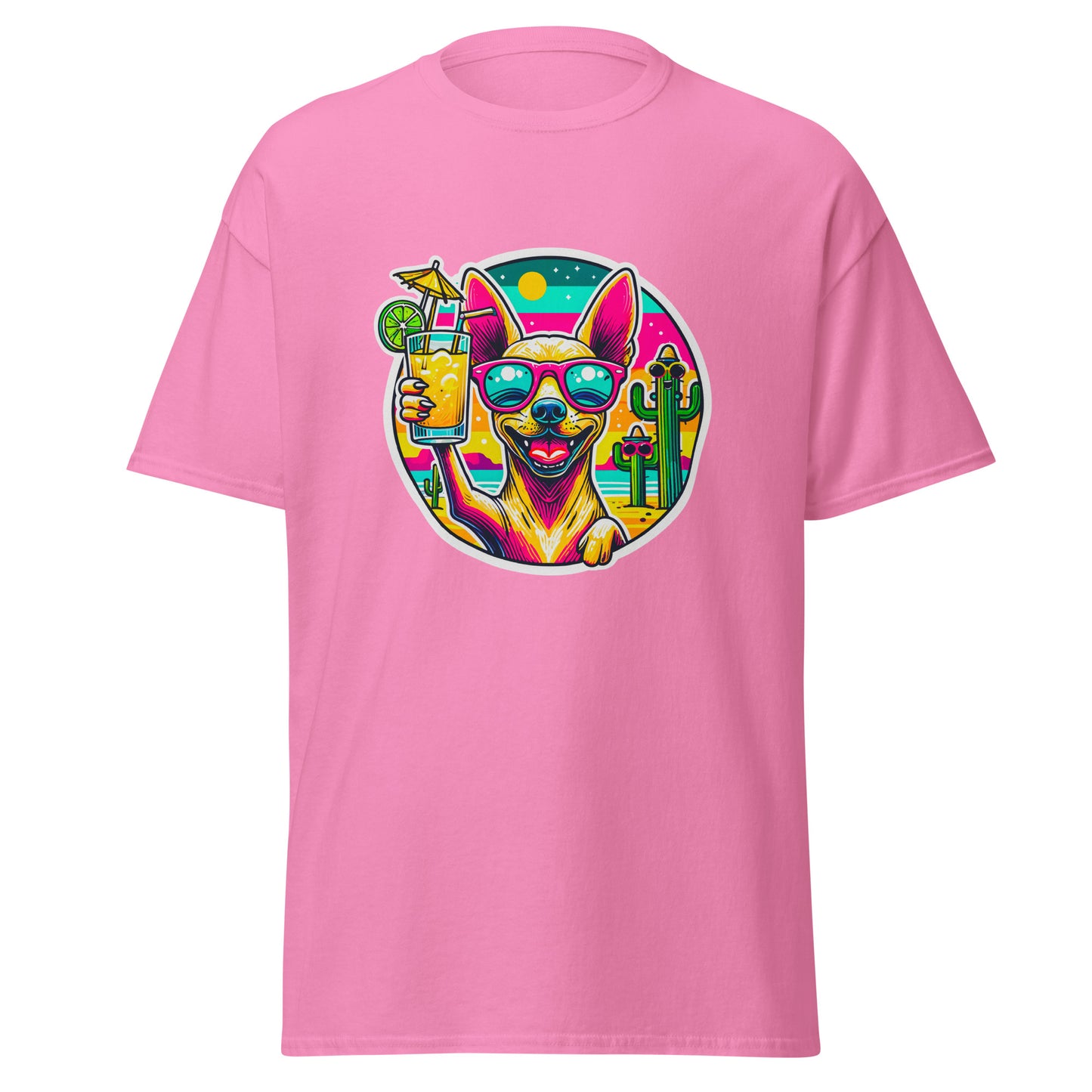 "Dogs On Vacation"-Kollektion - Mexican Hairless Dog - Klassisches Unisex-T-Shirt - 13 verschiedene Farben