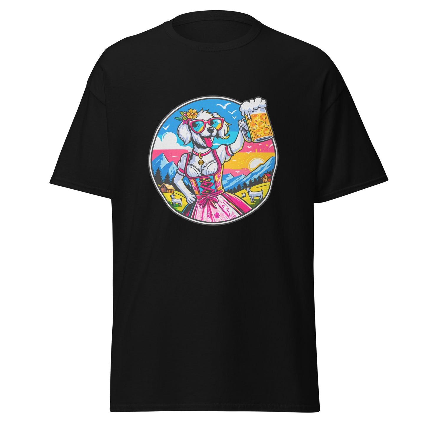 "Dogs On Vacation"-Kollektion - White Havaneser (female) - Klassisches Unisex-T-Shirt - 13 verschiedene Farben