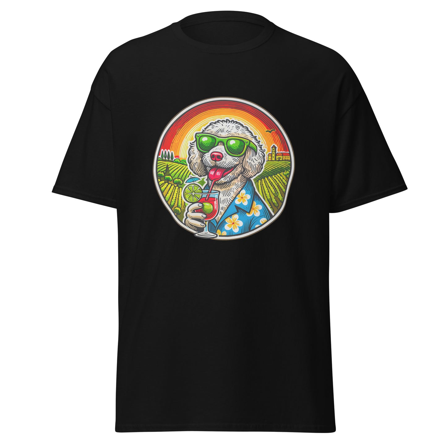 "Dogs On Vacation"-Kollektion - Lagotto Romagnolo - Klassisches Unisex-T-Shirt - 13 verschiedene Farben