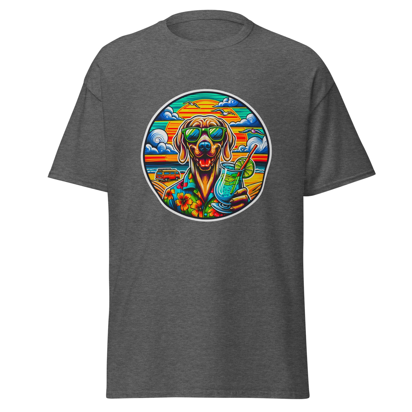 "Dogs On Vacation"-Kollektion - Weimeraner - Klassisches Unisex T-Shirt