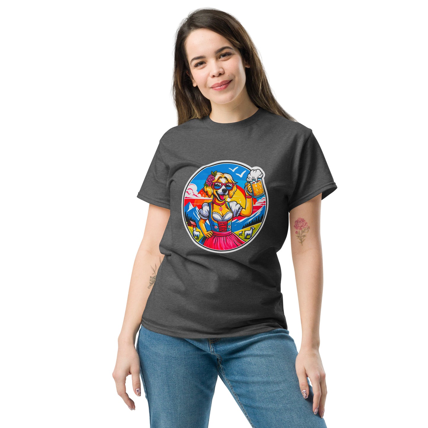 "Dogs On Vacation"-Kollektion - Blonde Havaneser (female) #2 - Klassisches Unisex-T-Shirt - 13 verschiedene Farben
