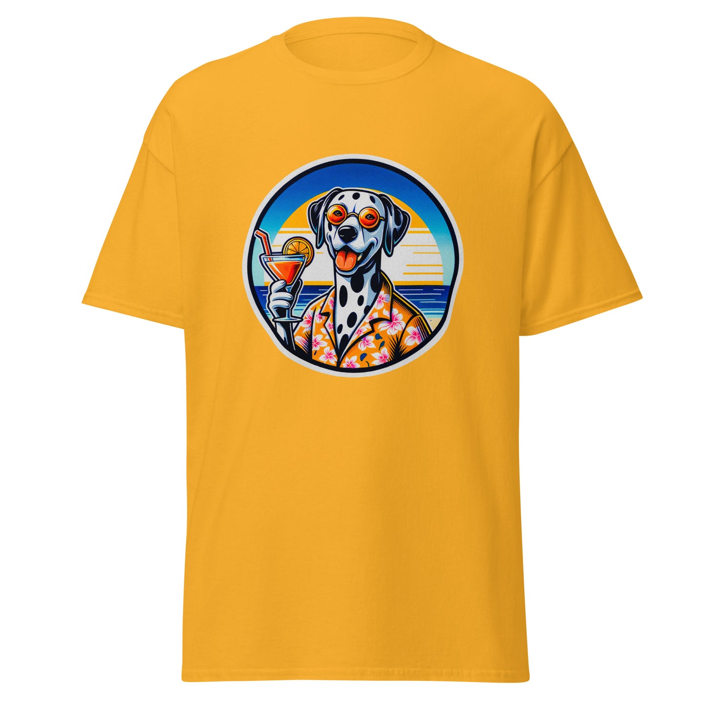 "Dogs On Vacation"-Kollektion - Dalmatiner - Klassisches Unisex-T-Shirt - 13 verschiedene Farben