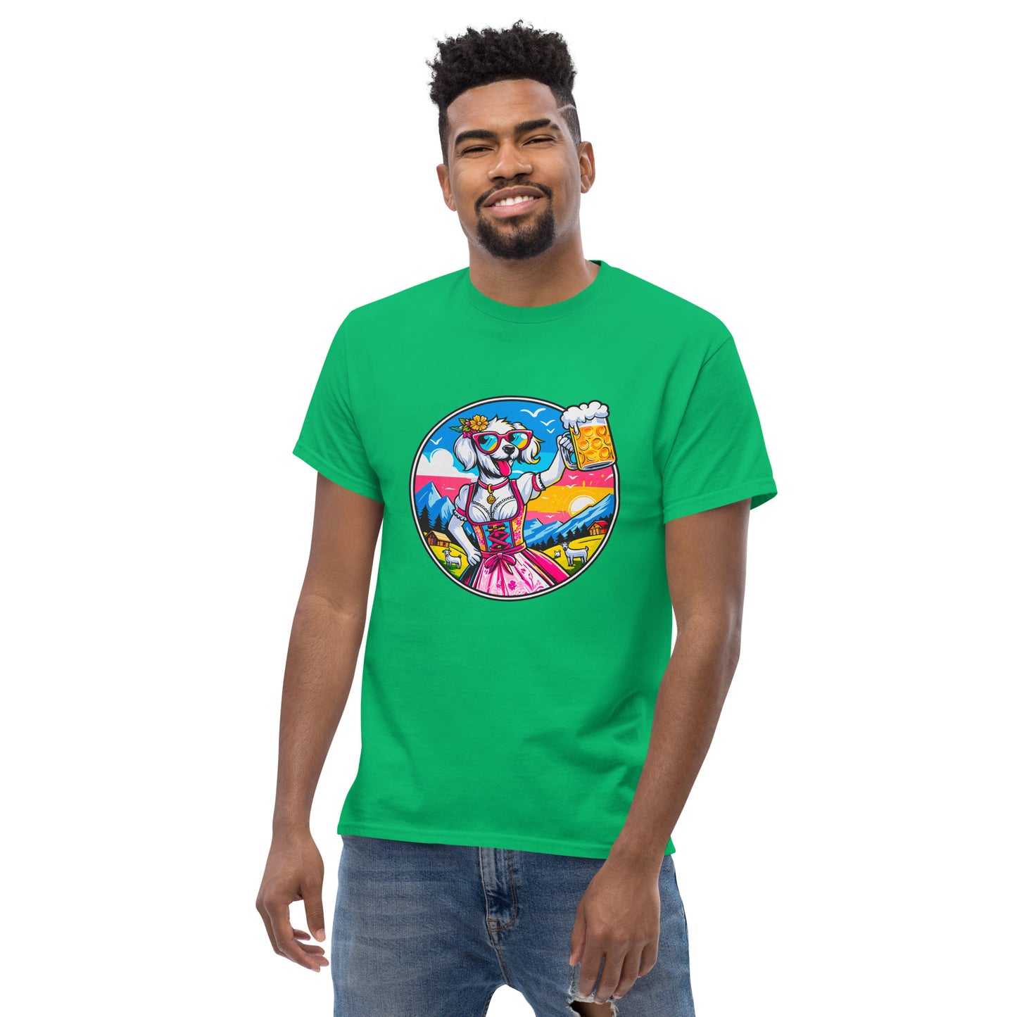 "Dogs On Vacation"-Kollektion - White Havaneser (female) - Klassisches Unisex-T-Shirt - 13 verschiedene Farben