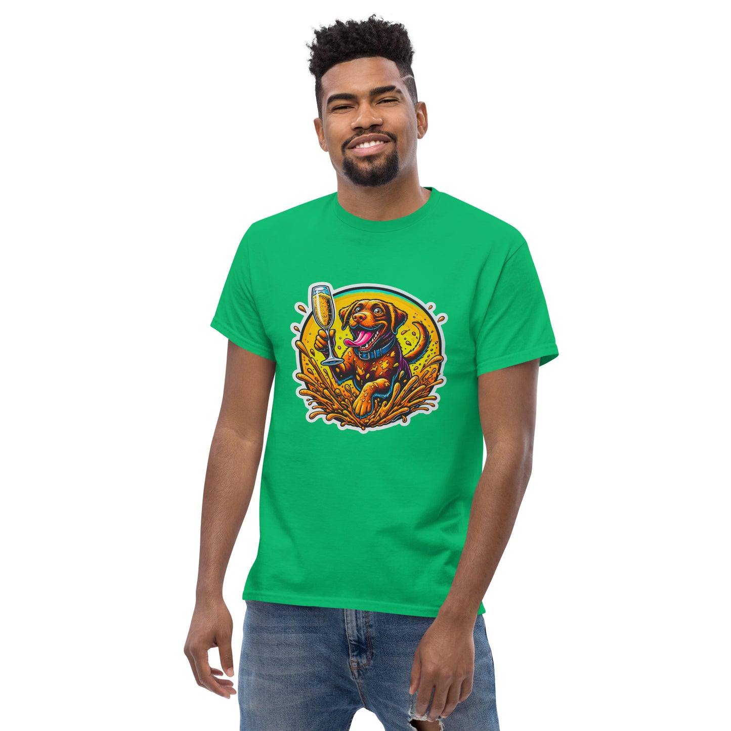 "Dogs On Vacation"-Kollektion - Brown Labbi - Klassisches Unisex-T-Shirt - 13 verschiedene Farben