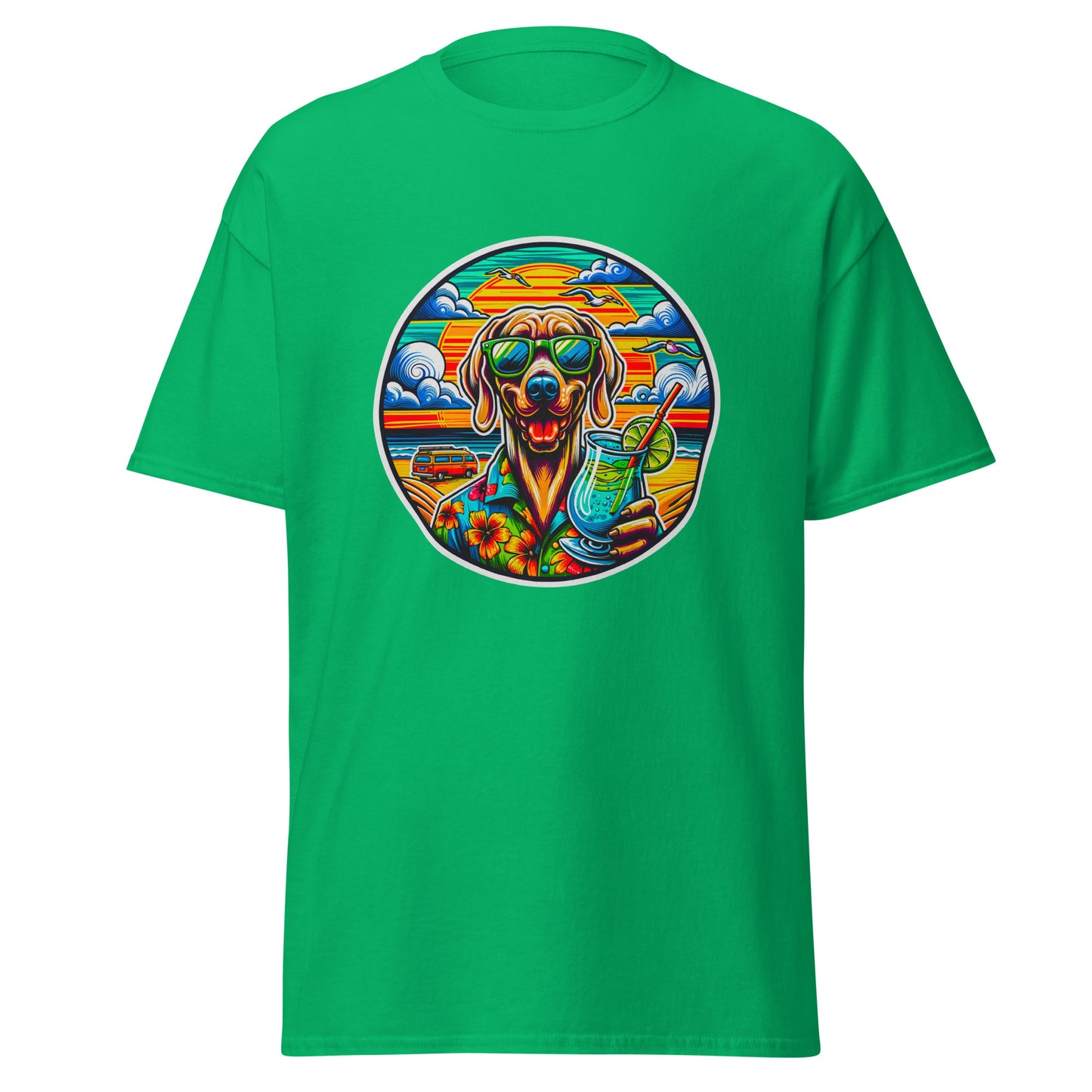 "Dogs On Vacation"-Kollektion - Weimeraner - Klassisches Unisex T-Shirt