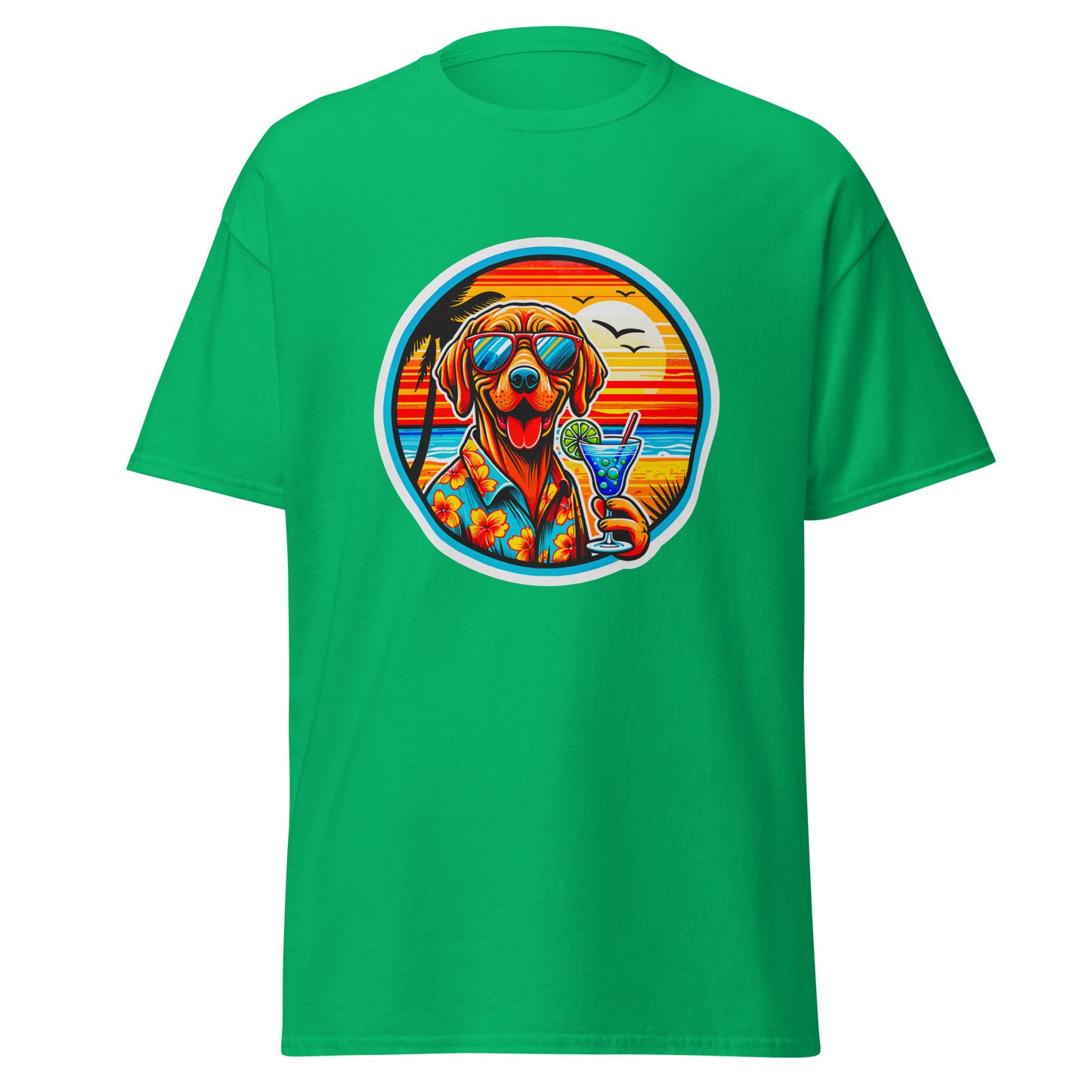 "Dogs On Vacation"-Kollektion - Viszla - Klassisches Unisex-T-Shirt - 13 verschiedene Farben