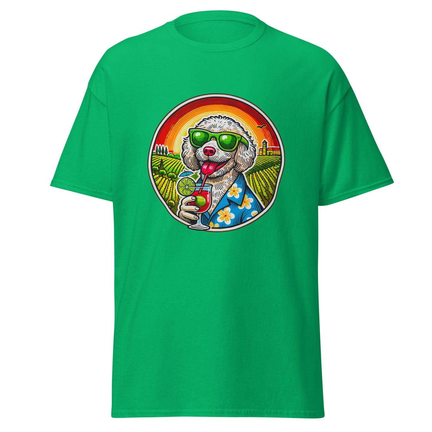 "Dogs On Vacation"-Kollektion - Lagotto Romagnolo - Klassisches Unisex-T-Shirt - 13 verschiedene Farben