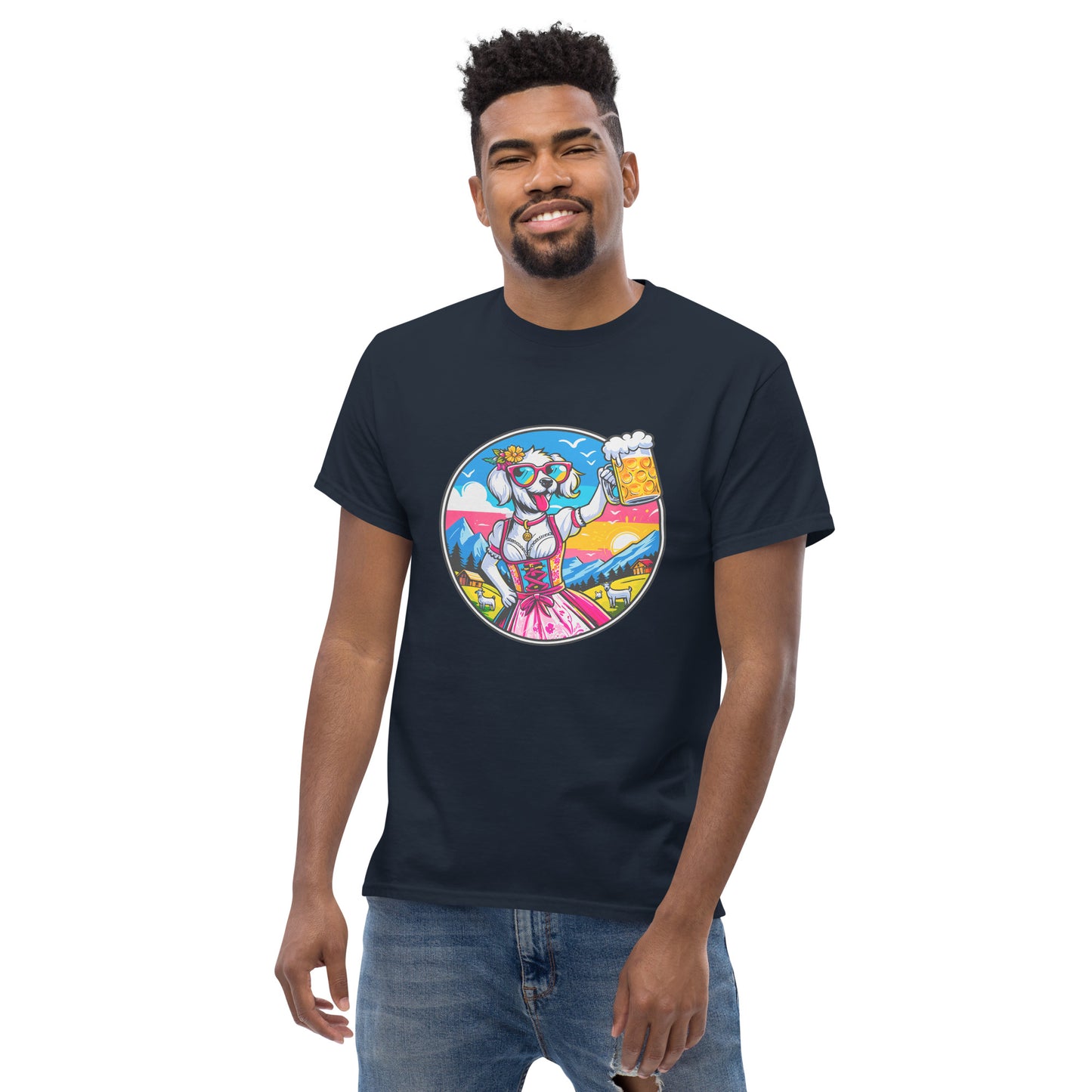 "Dogs On Vacation"-Kollektion - White Havaneser (female) - Klassisches Unisex-T-Shirt - 13 verschiedene Farben
