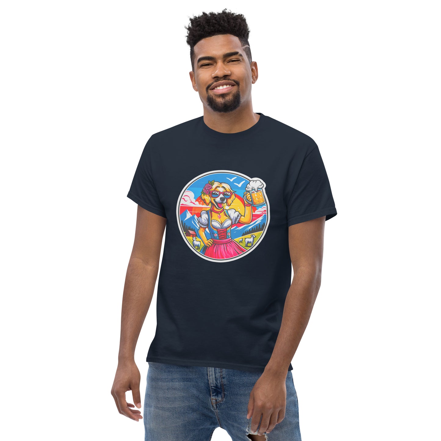"Dogs On Vacation"-Kollektion - Blonde Havaneser (female) #2 - Klassisches Unisex-T-Shirt - 13 verschiedene Farben
