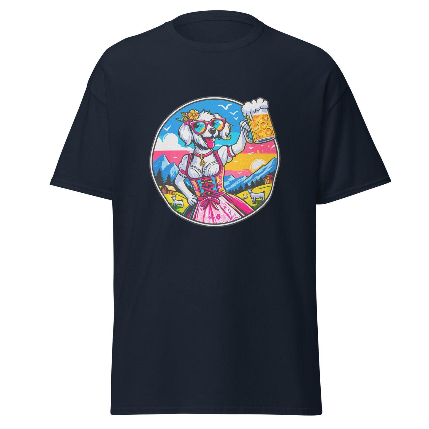 "Dogs On Vacation"-Kollektion - White Havaneser (female) - Klassisches Unisex-T-Shirt - 13 verschiedene Farben