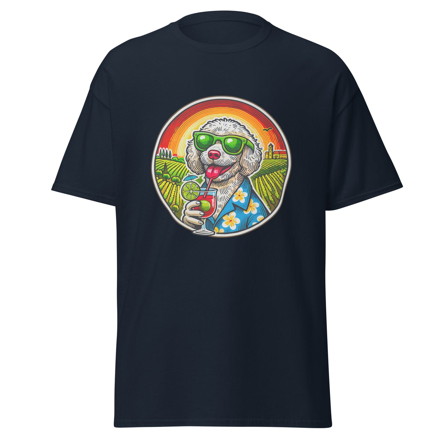 "Dogs On Vacation"-Kollektion - Lagotto Romagnolo - Klassisches Unisex-T-Shirt - 13 verschiedene Farben
