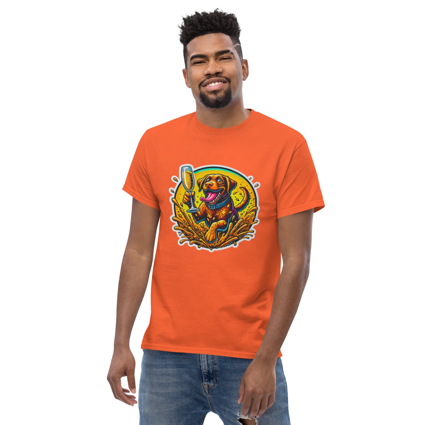"Dogs On Vacation"-Kollektion - Brown Labbi - Klassisches Unisex-T-Shirt - 13 verschiedene Farben