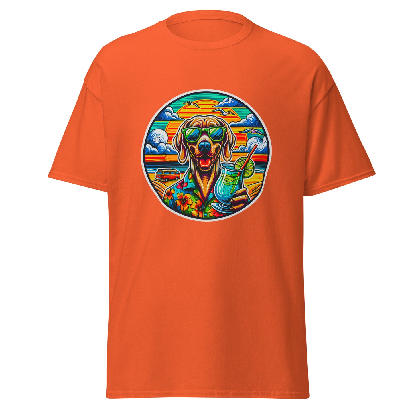 "Dogs On Vacation"-Kollektion - Weimeraner - Klassisches Unisex T-Shirt