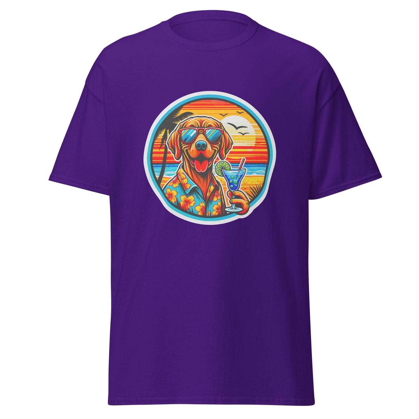 "Dogs On Vacation"-Kollektion - Viszla - Klassisches Unisex-T-Shirt - 13 verschiedene Farben