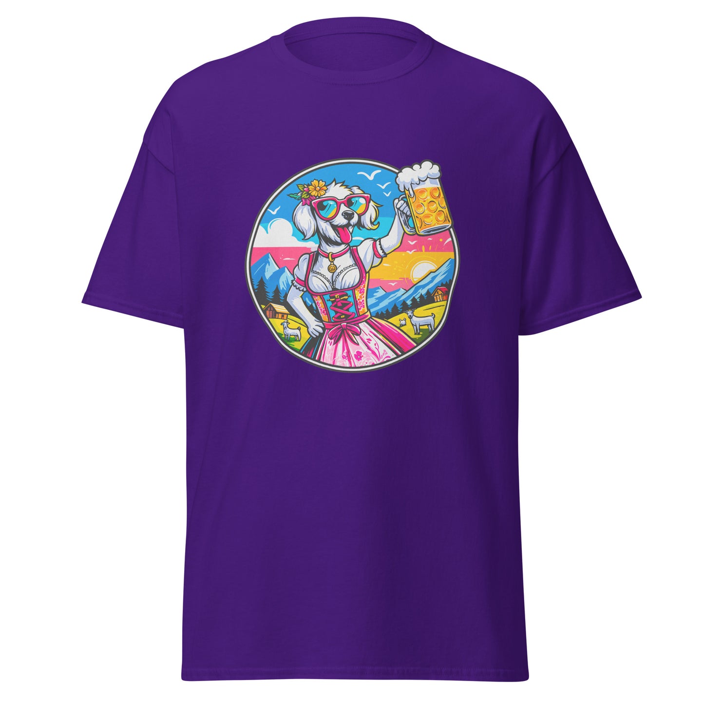 "Dogs On Vacation"-Kollektion - White Havaneser (female) - Klassisches Unisex-T-Shirt - 13 verschiedene Farben