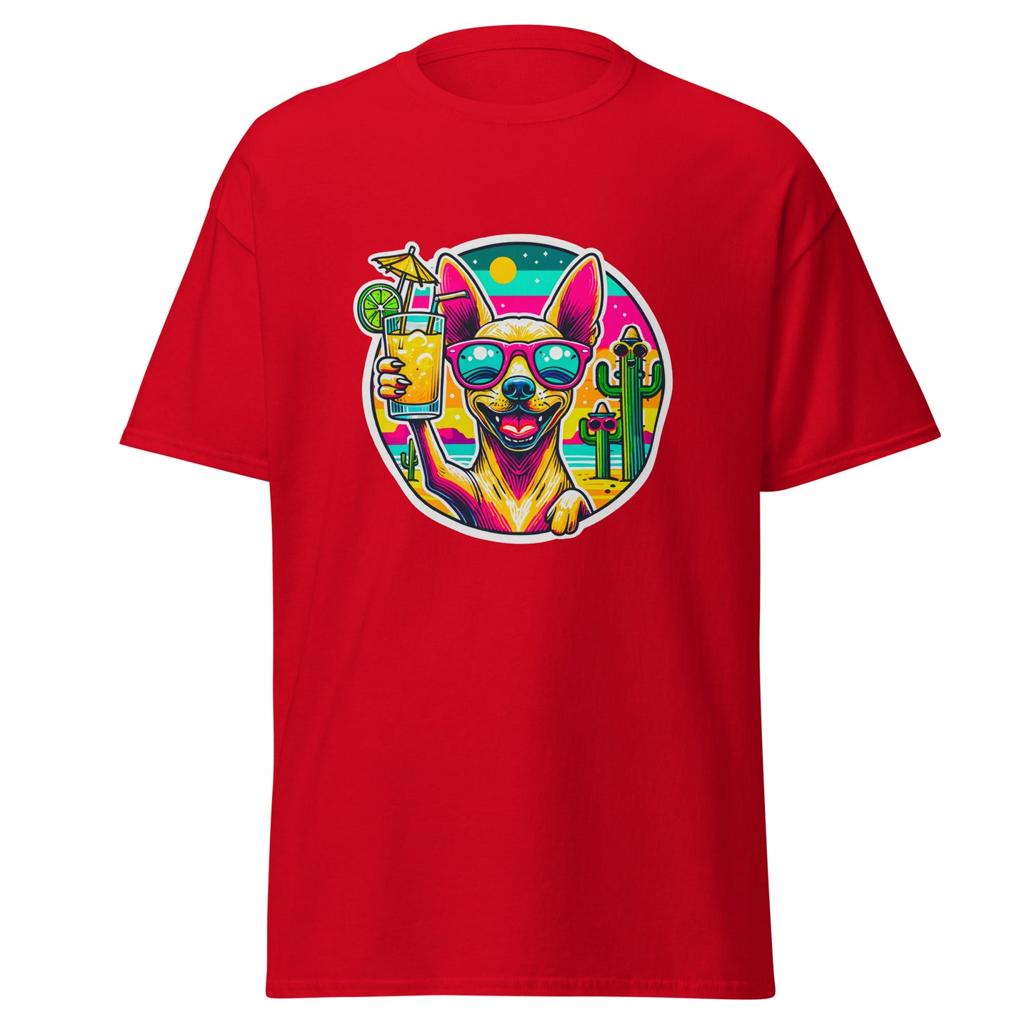 "Dogs On Vacation"-Kollektion - Mexican Hairless Dog - Klassisches Unisex-T-Shirt - 13 verschiedene Farben