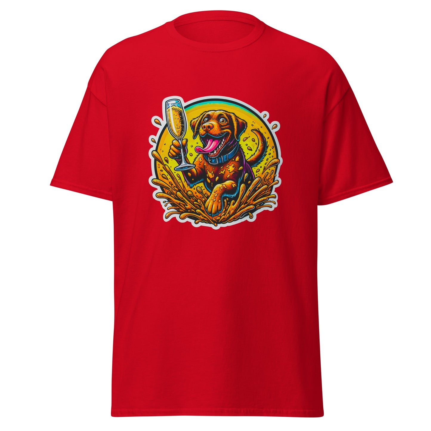 "Dogs On Vacation"-Kollektion - Brown Labbi - Klassisches Unisex-T-Shirt - 13 verschiedene Farben