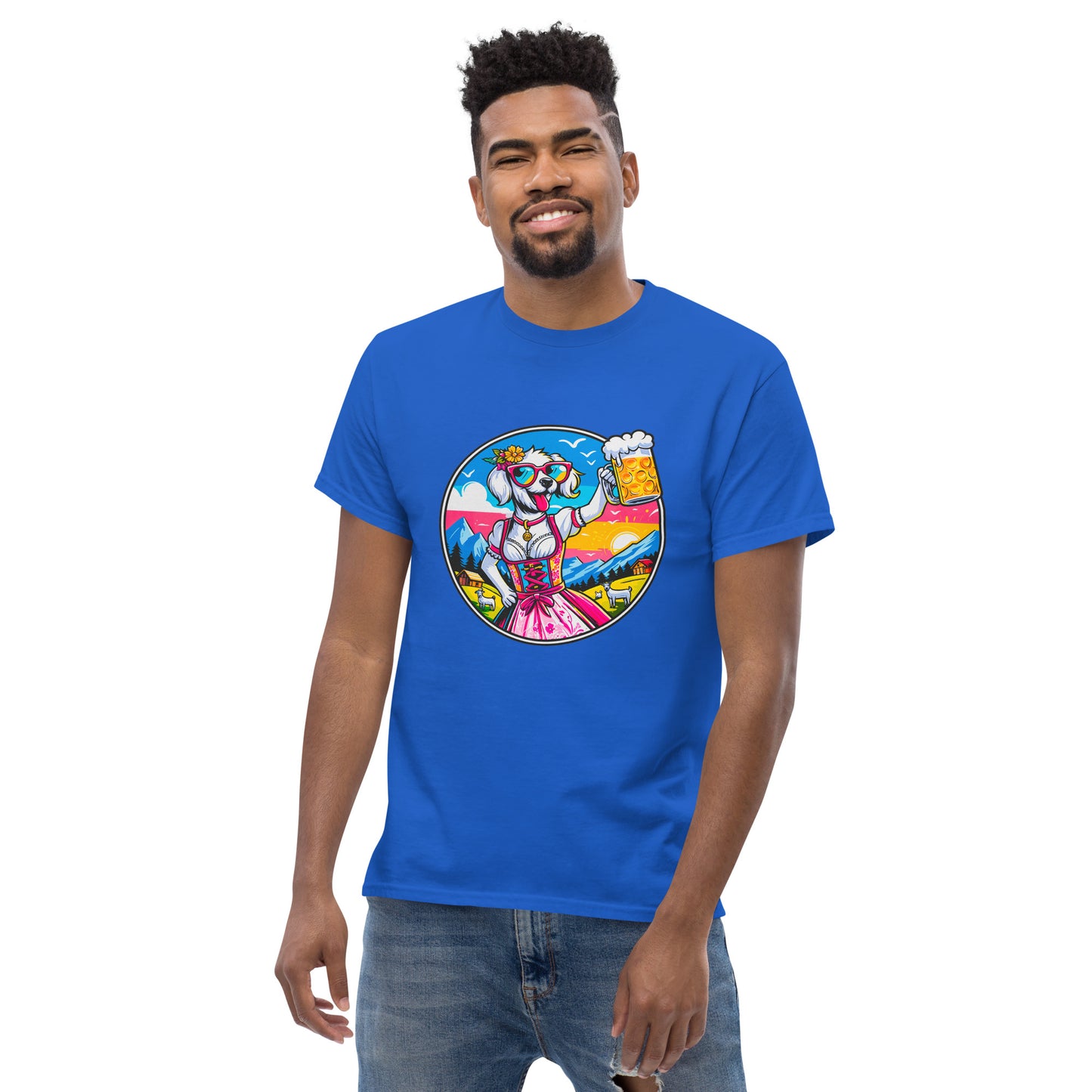 "Dogs On Vacation"-Kollektion - White Havaneser (female) - Klassisches Unisex-T-Shirt - 13 verschiedene Farben