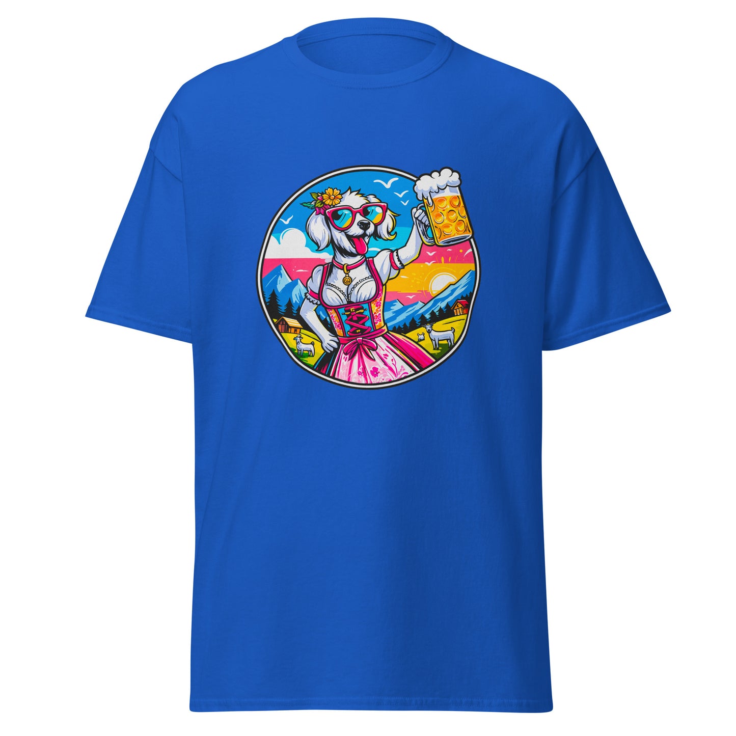 "Dogs On Vacation"-Kollektion - White Havaneser (female) - Klassisches Unisex-T-Shirt - 13 verschiedene Farben