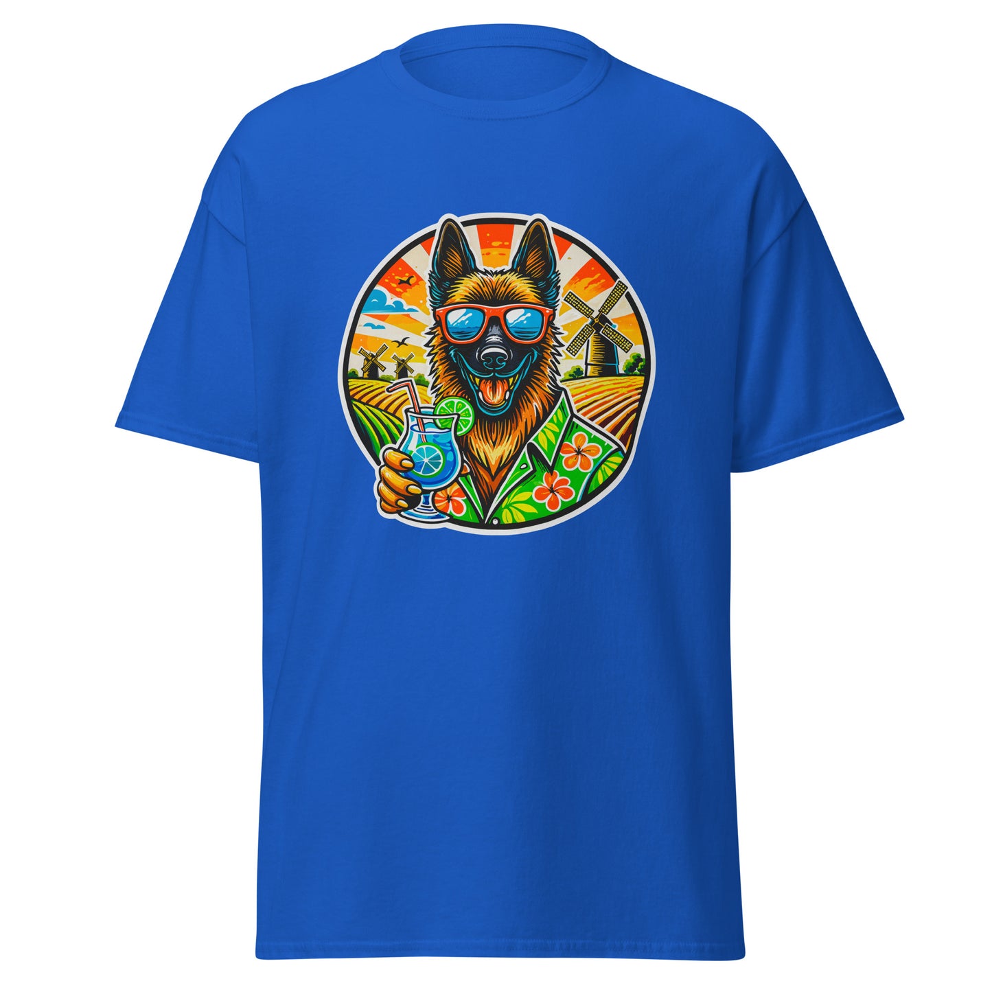 "Dogs On Vacation"-Kollektion - Dutch Shepherd - Klassisches Unisex-T-Shirt - 13 verschiedene Farben
