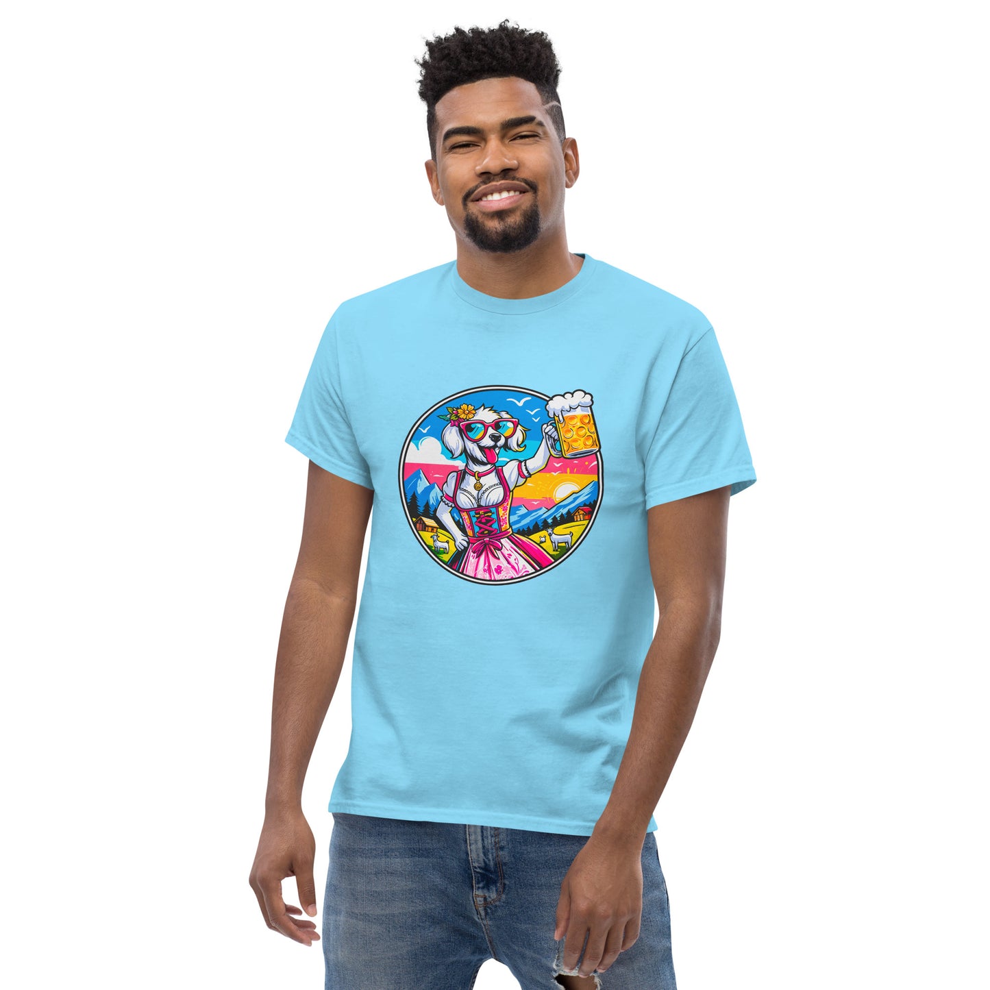 "Dogs On Vacation"-Kollektion - White Havaneser (female) - Klassisches Unisex-T-Shirt - 13 verschiedene Farben