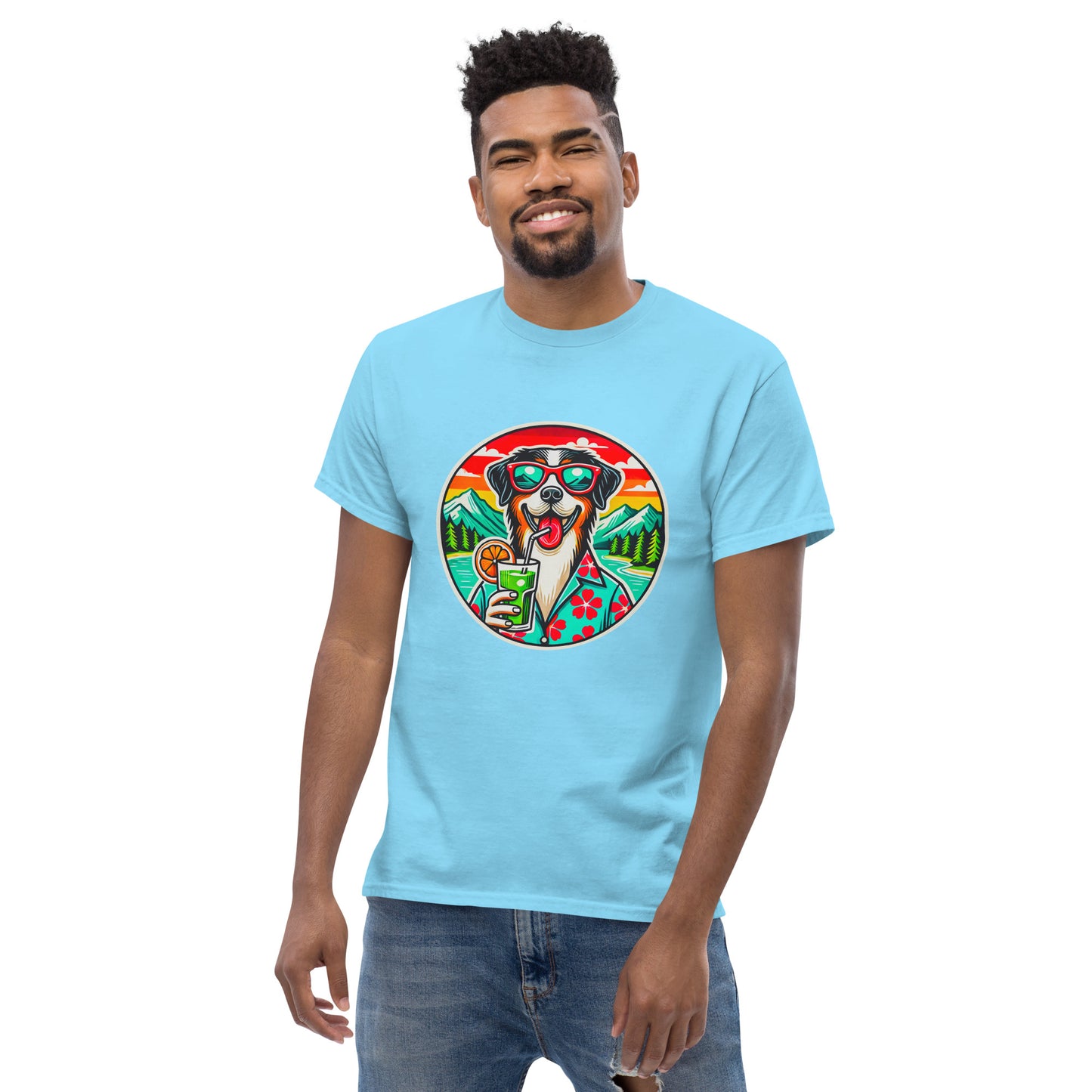 "Dogs On Vacation"-Kollektion - Schweizer Sennenhund #3 - Klassisches Unisex-T-Shirt - 13 verschiedene Farben