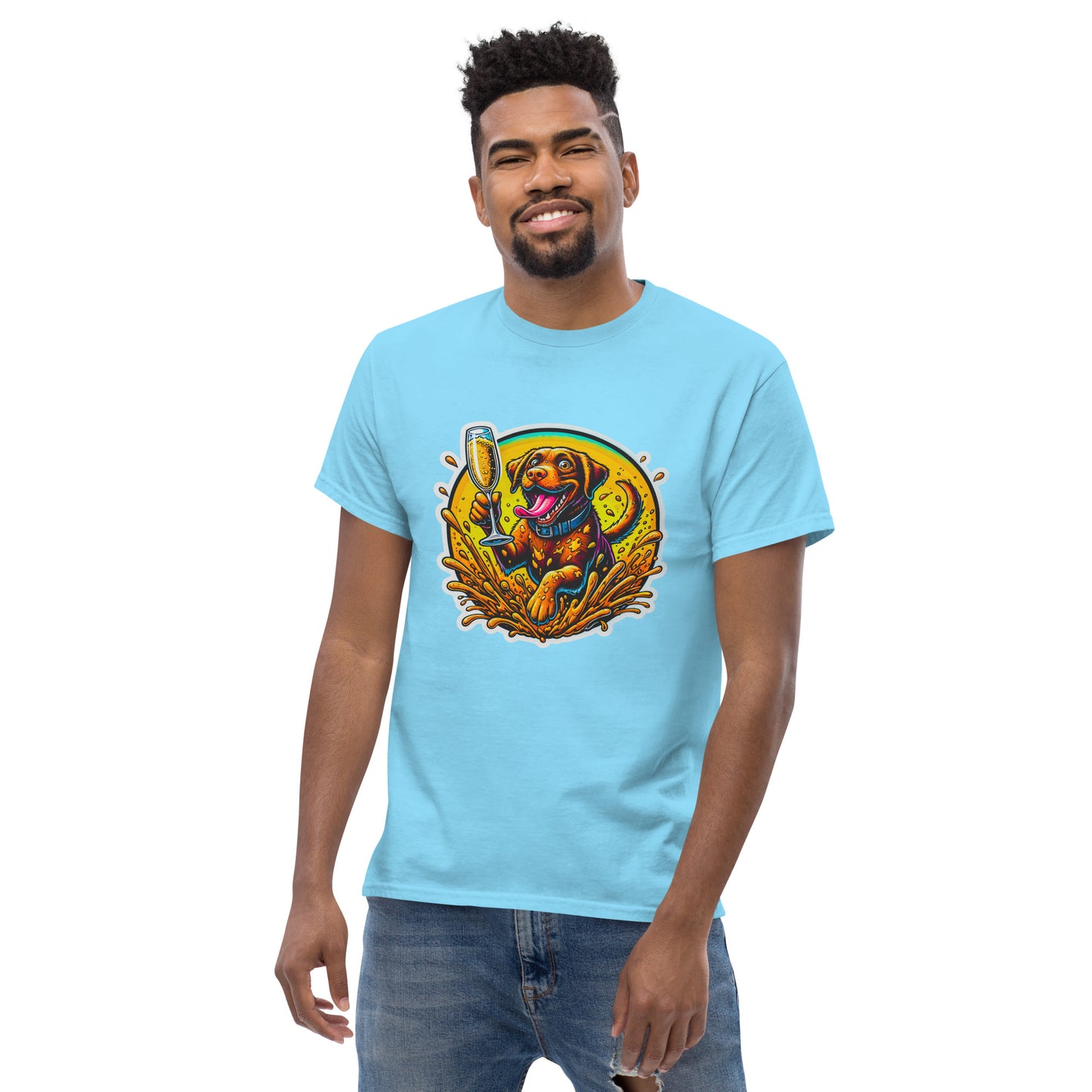 "Dogs On Vacation"-Kollektion - Brown Labbi - Klassisches Unisex-T-Shirt - 13 verschiedene Farben