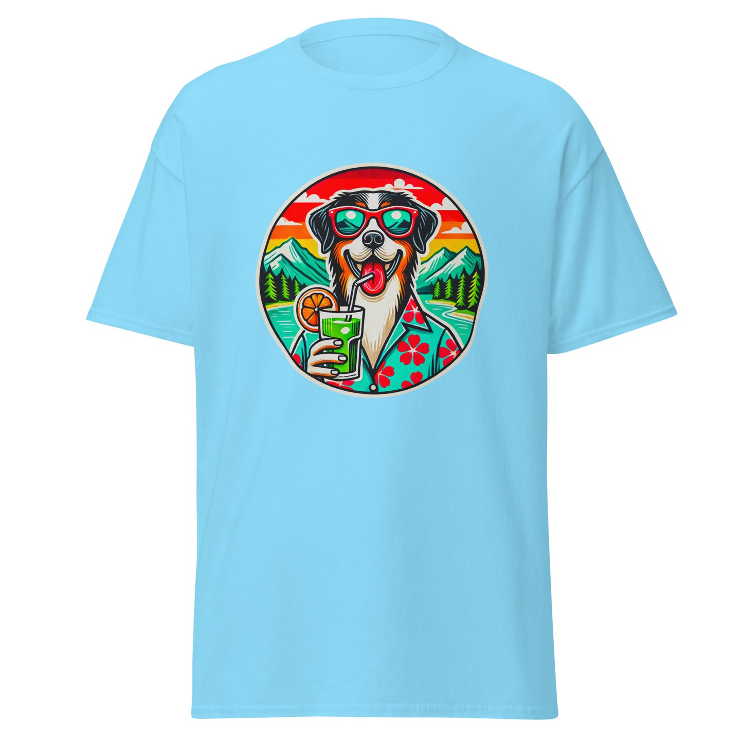 "Dogs On Vacation"-Kollektion - Schweizer Sennenhund #3 - Klassisches Unisex-T-Shirt - 13 verschiedene Farben