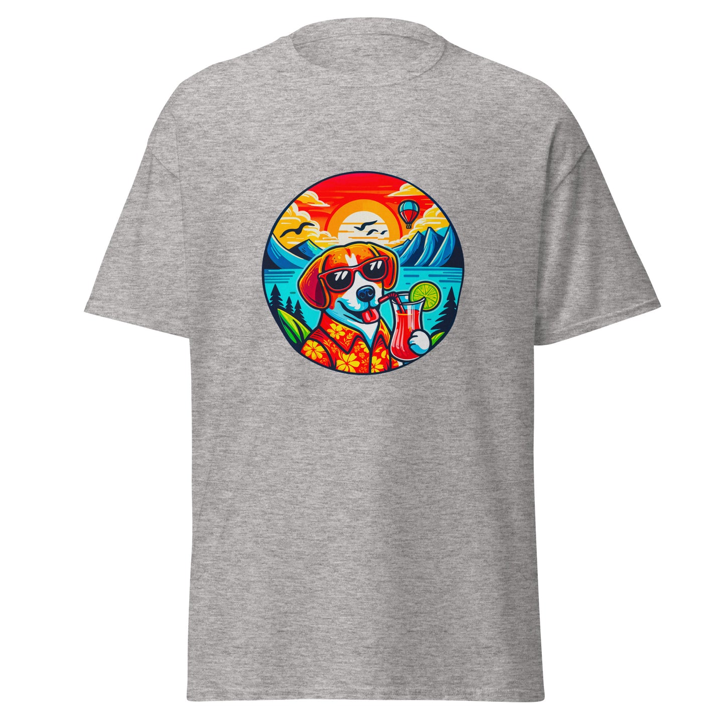 "Dogs On Vacation"-Kollektion - Beagle - Klassisches Unisex-T-Shirt - 13 verschiedene Farben