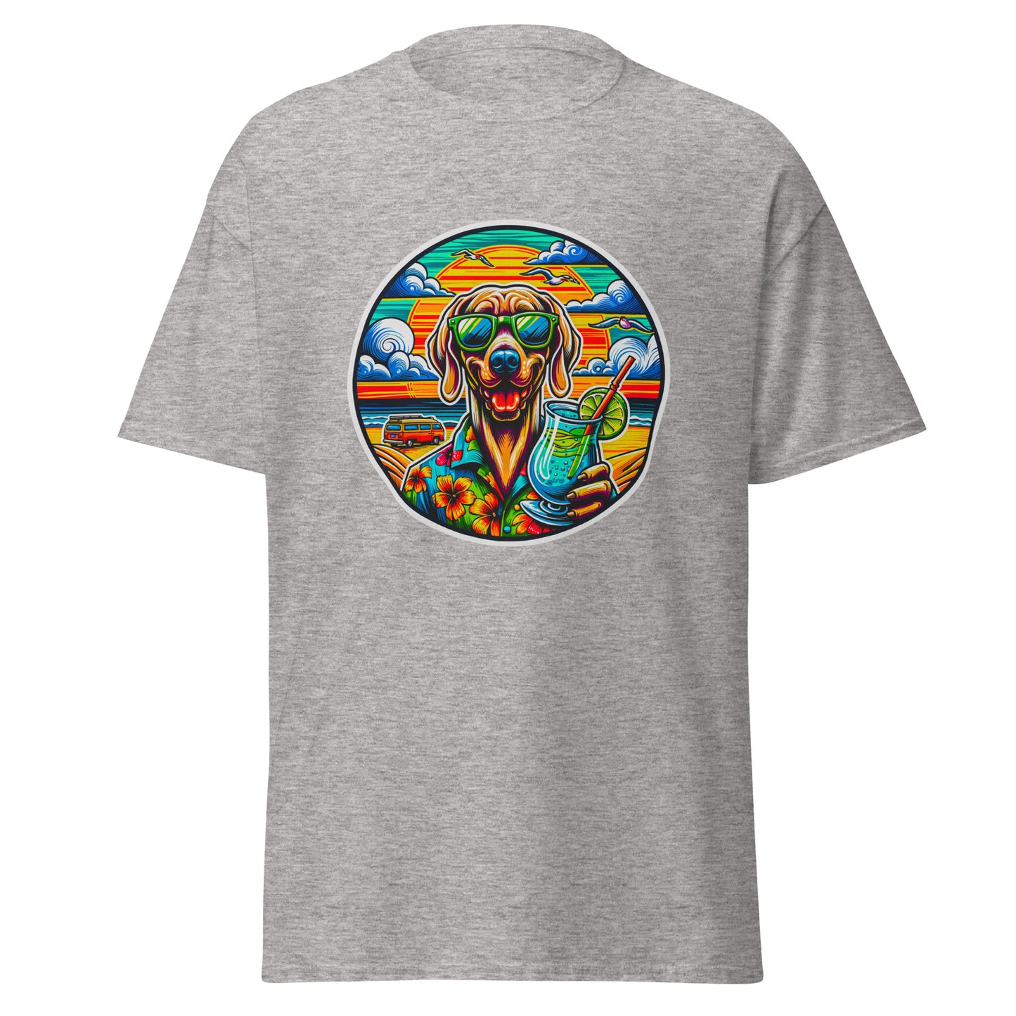"Dogs On Vacation"-Kollektion - Weimeraner - Klassisches Unisex T-Shirt
