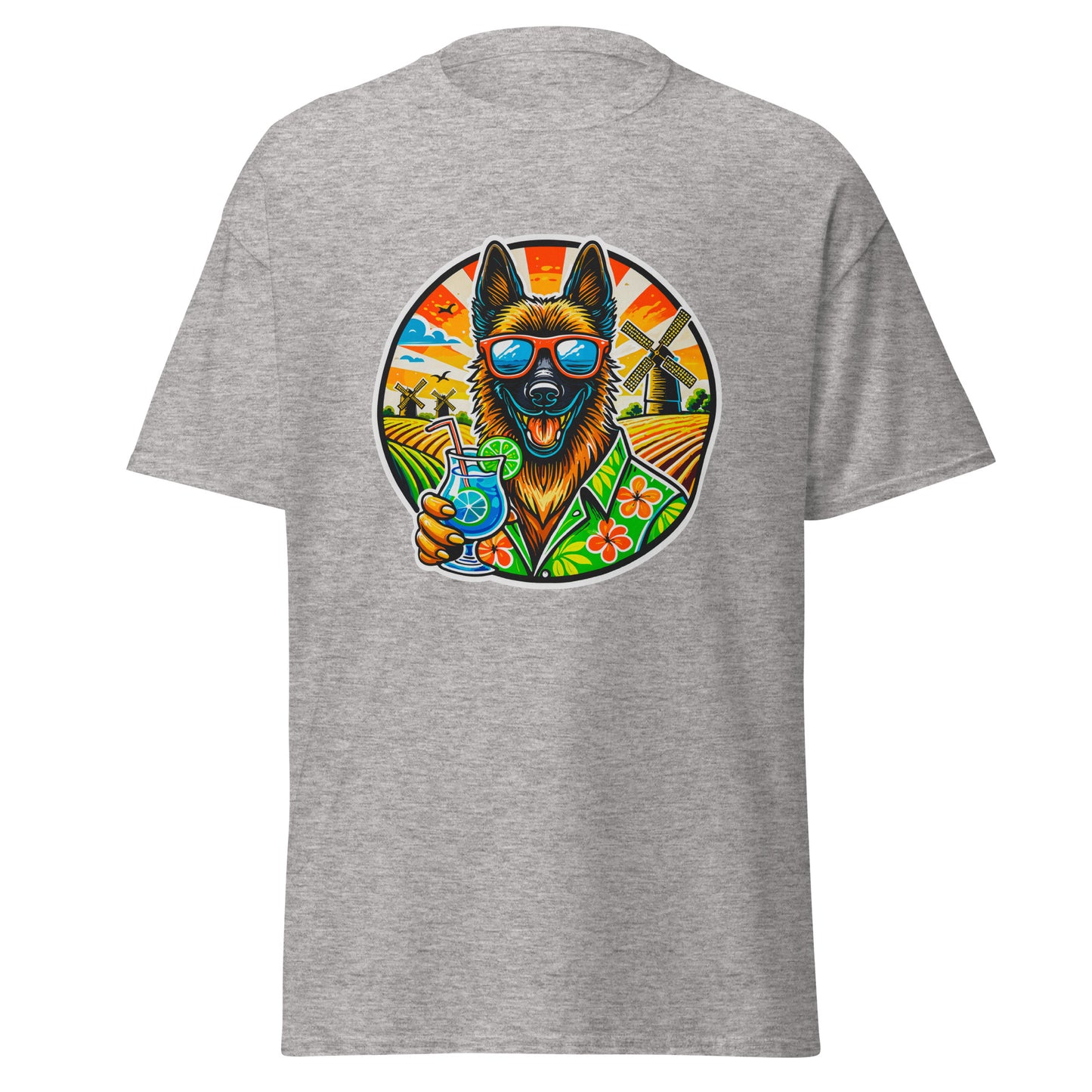 "Dogs On Vacation"-Kollektion - Dutch Shepherd - Klassisches Unisex-T-Shirt - 13 verschiedene Farben