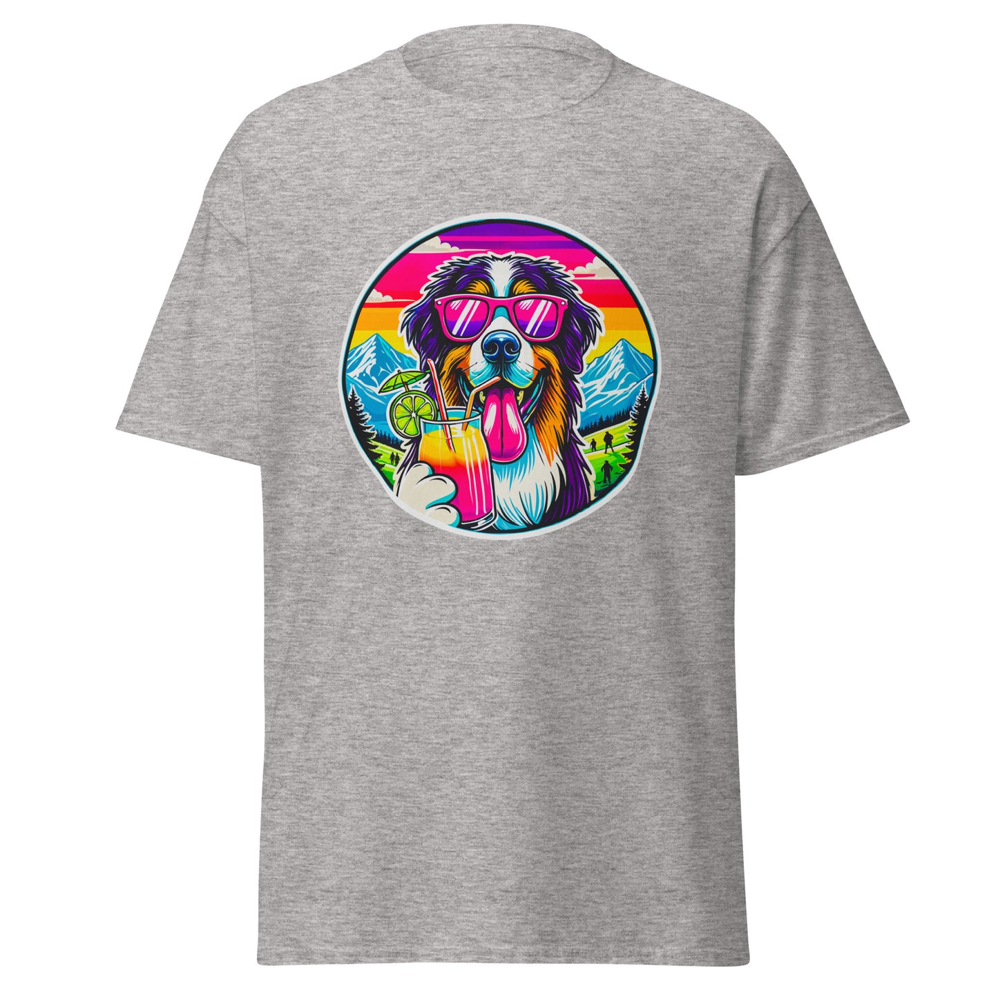 "Dogs On Vacation"-Kollektion - Bernhardiner - Klassisches Unisex-T-Shirt - 13 verschiedene Farben