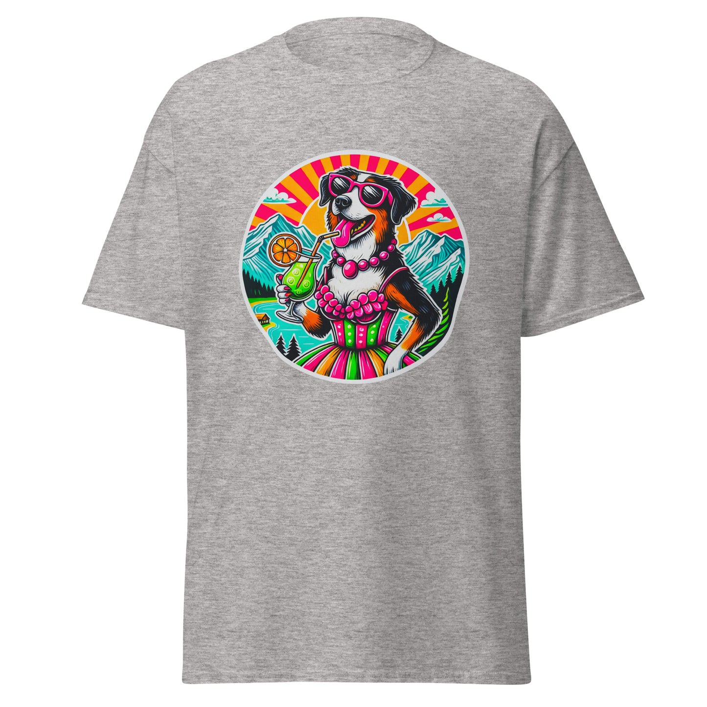 "Dogs On Vacation"-Kollektion - Schweizer Sennenhund - Klassisches Unisex-T-Shirt - 13 verschiedene Farben