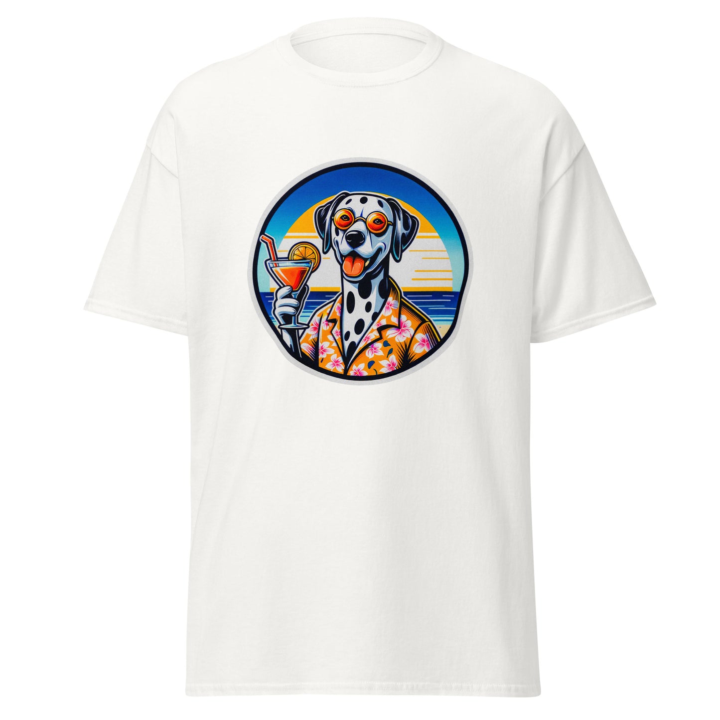 "Dogs On Vacation"-Kollektion - Dalmatiner - Klassisches Unisex-T-Shirt - 13 verschiedene Farben